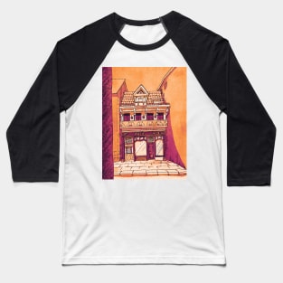 Cafe on the Corner B Baseball T-Shirt